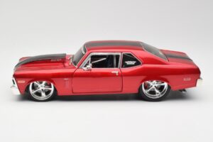 Chevrolet Nova SS Coupe Roșu Maisto 1:18 31083-M1 Metal - imaginea 4 din 8