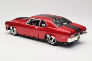 Chevrolet Nova SS Coupe Roșu Maisto 1:18 31083-M1 Metal - imaginea 7 din 8