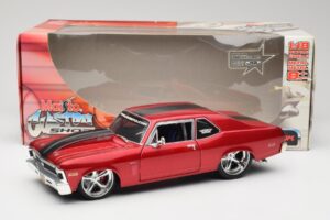 Chevrolet Nova SS Coupe Roșu Maisto 1:18 31083-M1 Metal - imaginea 8 din 8
