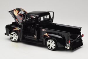 Chevrolet Old School Cody Project Truck & Chopper Set Joyride 1:18 33911 Metal - imaginea 5 din 8