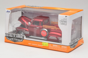 Chevrolet Pickup Bigtime Kustoms Roșu Jada 1:24 96802 Metal - imaginea 3 din 3