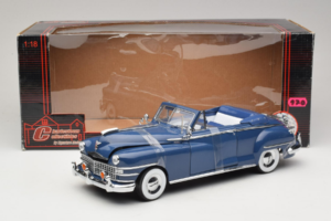 Chrysler New Yorker Albastru Signature Models 1:18 CT-68629 Metal - imaginea 6 din 6