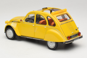 Citroen 2CV 6 Club Mimosa Yellow Norev 1:18 181496 Metal - imaginea 5 din 6