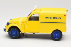 Citroen 2CV Fourgonnette Michelin Bibendum Norev 1:18 181502 Metal - imaginea 3 din 6