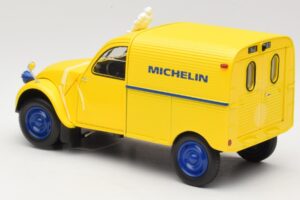 Citroen 2CV Fourgonnette Michelin Bibendum Norev 1:18 181502 Metal - imaginea 5 din 6