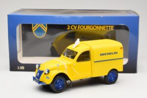 Citroen 2CV Fourgonnette Michelin Bibendum Norev 1:18 181502 Metal - imaginea 6 din 6