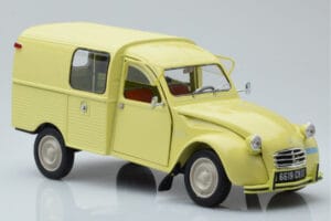 Citroen 2CV Furgonette AK350 Pastis Galben Norev 1:18 181488 Metal - imaginea 6 din 8