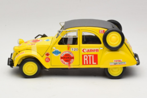 Citroen 2CV Rally Galben Maisto 1:18 56032 Metal - imaginea 3 din 6