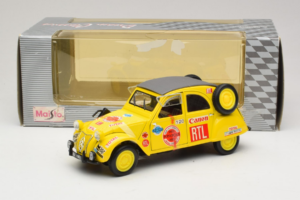 Citroen 2CV Rally Galben Maisto 1:18 56032 Metal - imaginea 6 din 6