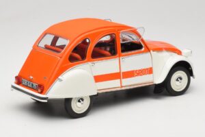 Citroen 2CV Spot Portocaliu & Alb Solido 1:18 421183600 Metal - imaginea 3 din 8
