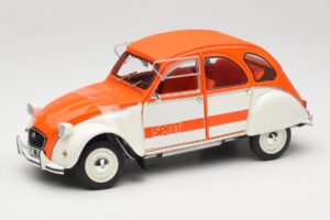 Citroen 2CV Spot Portocaliu & Alb Solido 1:18 421183600 Metal