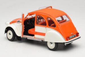 Citroen 2CV Spot Portocaliu & Alb Solido 1:18 421183600 Metal - imaginea 5 din 8