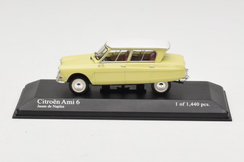 Citroen Ami 6 Galben Alb Minichamps 1:43 400111661 Metal