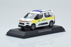 Citroen Berlingo Ambulance SAMU Alb Galben Norev 1:43 155769 Metal - imaginea 2 din 4