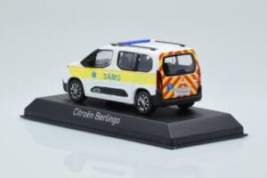 Citroen Berlingo Ambulance SAMU Alb Galben Norev 1:43 155769 Metal - imaginea 3 din 4