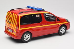 Citroen Berlingo II Pompiers Roșu Norev 1:18 181641 Metal - imaginea 2 din 6