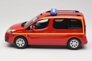 Citroen Berlingo II Pompiers Roșu Norev 1:18 181641 Metal - imaginea 3 din 6