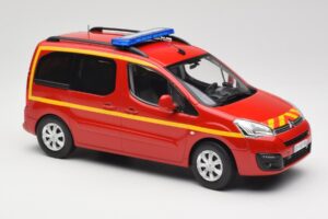Citroen Berlingo II Pompiers Roșu Norev 1:18 181641 Metal - imaginea 4 din 6