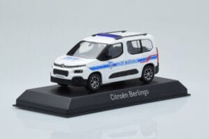 Citroen Berlingo Police Municipale v1 Alb Albastru Norev 1:43 155767 Metal - imaginea 2 din 4