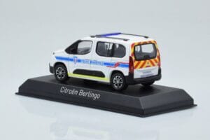 Citroen Berlingo Police Municipale v2 Alb Albastru Norev 1:43 155768 Metal - imaginea 3 din 4