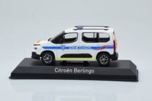 Citroen Berlingo Police Municipale v2 Alb Albastru Norev 1:43 155768 Metal
