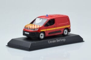 Citroen Berlingo Van Sapeurs Pompiers Roșu Norev 1:43 155772 Metal - imaginea 2 din 4