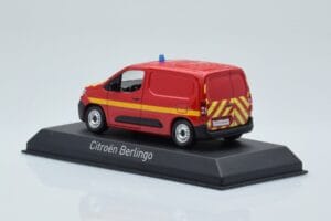 Citroen Berlingo Van Sapeurs Pompiers Roșu Norev 1:43 155772 Metal - imaginea 3 din 4
