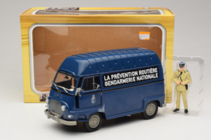 Citroen Estafette Gendarmerie Albastru Cu Figurina Norev 1:18 185165 Metal - imaginea 6 din 6