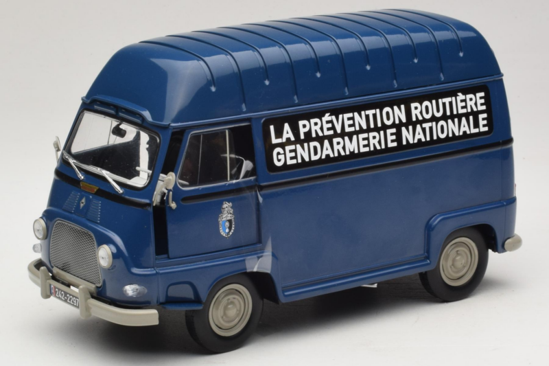 Citroen Estafette Gendarmerie Albastru Cu Figurina Norev 1:18 185165 Metal