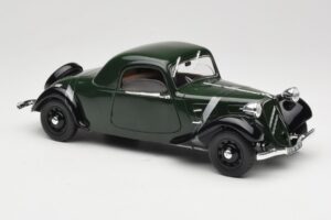 Citroen Traction Avant 11 Coupe Verde Solido 1:18 8179 Metal - imaginea 6 din 8