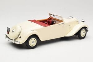 Citroen Traction Avant 11B Cabriolet Crem Norev 1:18 181440 Metal - imaginea 2 din 6