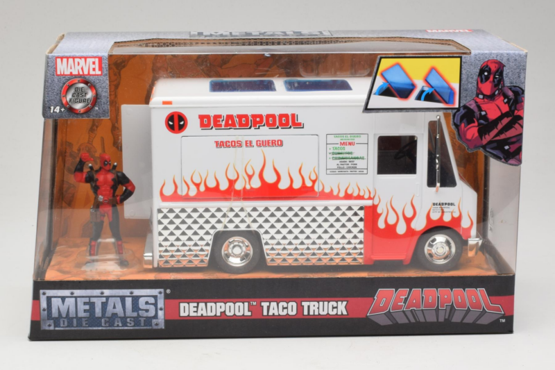 Deadpool Taco Truck Metals Diecast 1:24 Deadpool Taco Truck Metals Diecast 1:24 99730 Metal