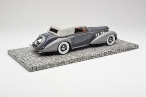 Delage D8 120 Cabriolet Gri & Gri Închis Minichamps 1:18 107115134 Metal - imaginea 2 din 6