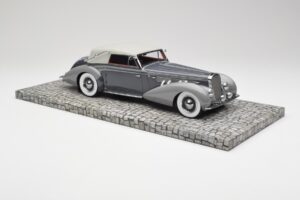 Delage D8 120 Cabriolet Gri & Gri Închis Minichamps 1:18 107115134 Metal - imaginea 4 din 6