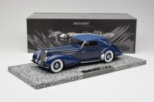 Delage D8-120 Cabriolet Two Tone Albastru Minichamps 1:18 107115132 Rășină - imaginea 6 din 6