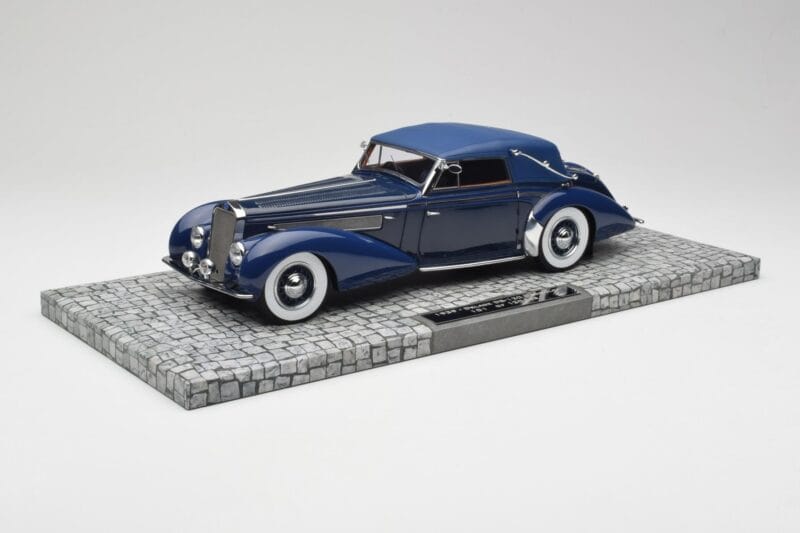 Delage D8-120 Cabriolet Two Tone Albastru Minichamps 1:18 107115132 Rășină