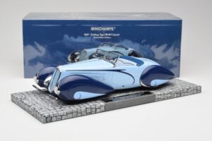 Delahaye Type 135-M Cabriolet Mullin Museum Minichamps 1:18 107116160 Metal - imaginea 2 din 6