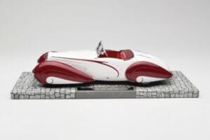 Delahaye Type 135 M Cabriolet Alb Roșu Minichamps 1:18 107116161 Rășină - imaginea 3 din 6