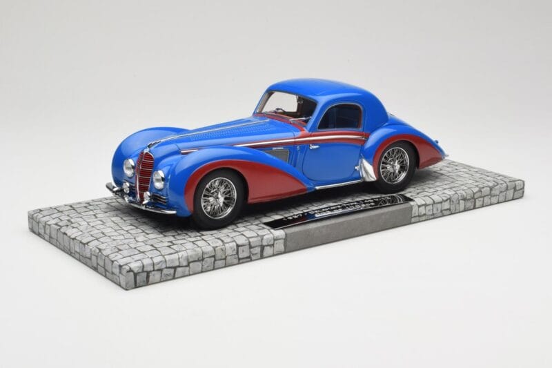 Delahaye Type 145 V12 Coupe Albastru Roșu Minichamps 1:18 107116121 Rășină