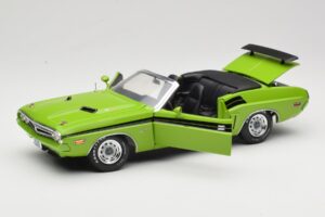 Dodge Challenger Cabriolet Verde Greenlight 1:18 12803-06G Metal - imaginea 2 din 8