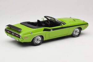Dodge Challenger Cabriolet Verde Greenlight 1:18 12803-06G Metal - imaginea 3 din 8