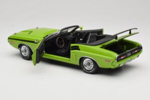 Dodge Challenger Cabriolet Verde Greenlight 1:18 12803-06G Metal - imaginea 5 din 8