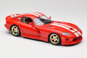 Dodge Viper GTS Roșu Bburago 1:18 3075 Metal - imaginea 6 din 8