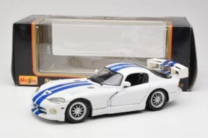 Dodge Viper GTS-R GT2 Alb 1997 Maisto 1:18 50316 Metal - imaginea 8 din 8