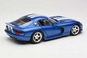 Dodge Viper GTS SR II Albastru cu Dungi Albe Bburago 1:18 3330 Metal - imaginea 3 din 8