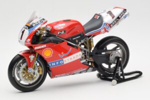 Ducati 998R WSB #1 T. Bayliss Ducati Infostrada 2002 Minichamps 1:12 122021201 Metal - imaginea 2 din 6