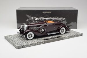 Duesenberg SJN Convertible Coupe Bordeaux Minichamps 1:18 107150331 Metal - imaginea 2 din 6
