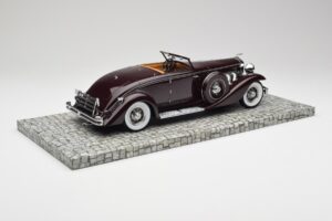 Duesenberg SJN Convertible Coupe Bordeaux Minichamps 1:18 107150331 Metal - imaginea 5 din 6