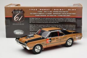 Oldsmobile 442 Hurst Hairy Olds Twin-Engine 4WD 1966 Highway 61 1:18 50089 Metal - imaginea 8 din 8