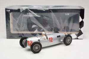 Auto Union Type C #12 H. Stuck Hungarian GP Budapest 1936 Minichamps 1:18 155361012 Metal - imaginea 6 din 6